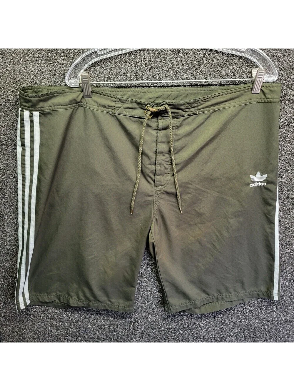 ADIDAS ORIGINALS Board Shorts Swimming Trunks Men's Sz 2XL Olive Green